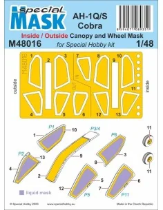 [NO_DESC] AH-1Q/S Cobra MASK, 1/48 - Special Hobby 100-M48016