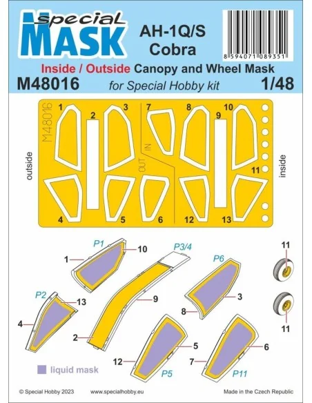 AH-1Q/S Cobra MASK, 1/48 - Special Hobby 100-M48016