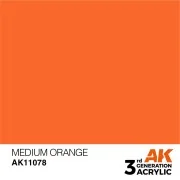 Medium Orange 17ml - AK Interactive AK11078 Medium Orange 17ml - AK Interactive AK11078