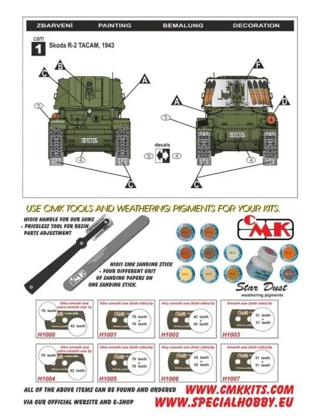 R-2 TACAM "Romanian Tank Destroyer", 1/35 - Special Hobby 100-SA35003