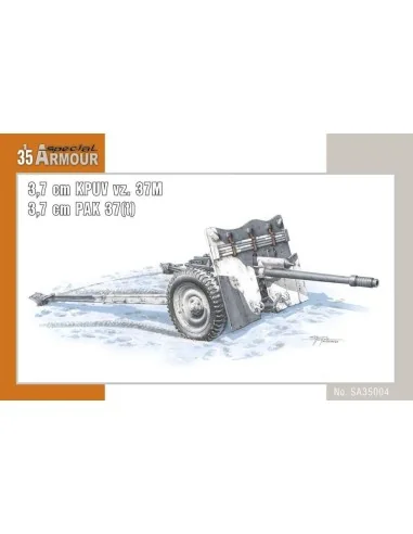 kanon 3, 7cm KPUV vz.37cm Pak M 37 (t), 1/35 - Special Hobby 100-SA...