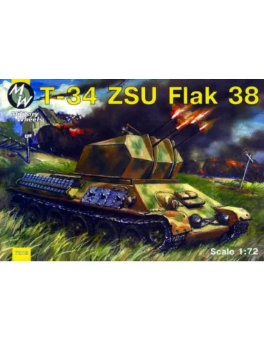 [NO_DESC] T-34 Flak 38, 1/72 - Military Wheels MW7213