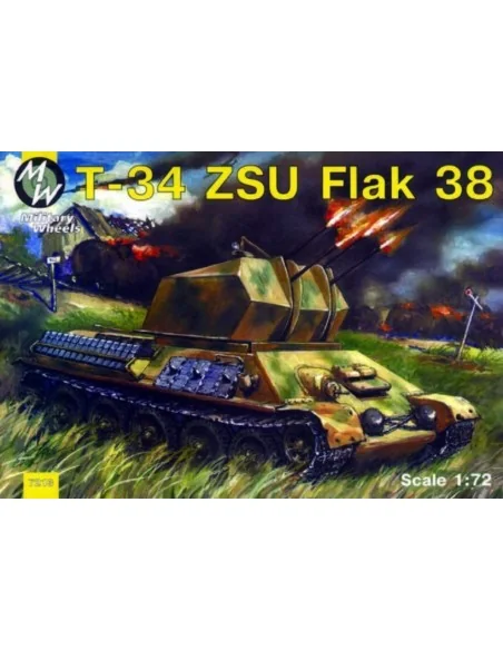 T-34 Flak 38, 1/72 - Military Wheels MW7213