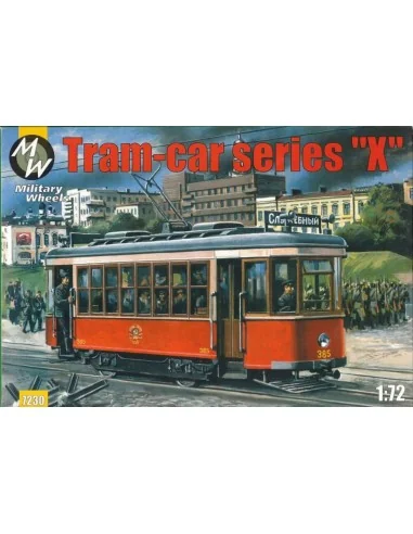 [NO_DESC] Tram-car Kh. Re-release, 1/72 - Military Wheels MW7230