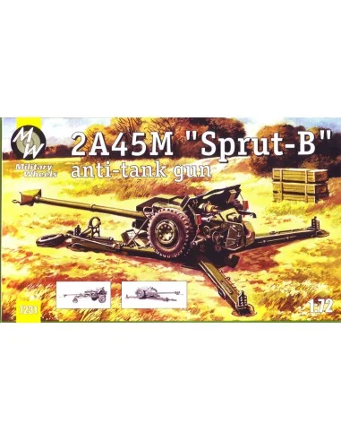 2A45M ''Sprut-B'' anti tunk gun, 1/72 - Military Wheels MW7231