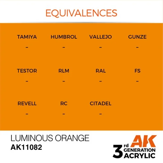 Luminous Orange 17ml - AK Interactive AK11082