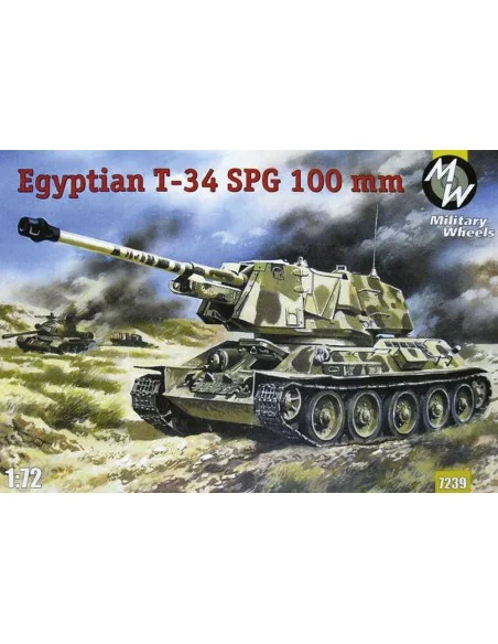 T-34-100 Egypt Army, 1/72 - Military Wheels MW7239