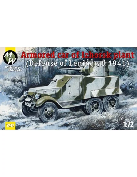 Armored car of Izhorsk plant, Leningrad, 1/72 - Military Wheels MW7242