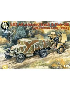 GAZ AA armored car truck & Flak-38, Fin, 1/72 - Military Wheels MW7243