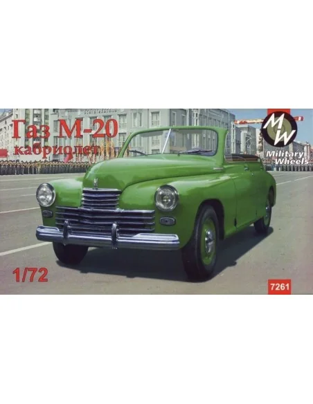 GAZ-M20 Pobeda cabriolet, Soviet car, 1/72 - Military Wheels MW7261