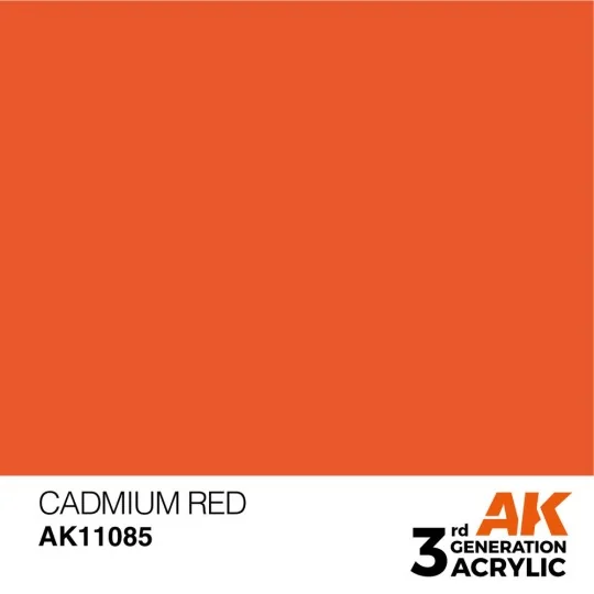 Cadmium Red 17ml - AK Interactive AK11085 Cadmium Red 17ml - AK Interactive AK11085