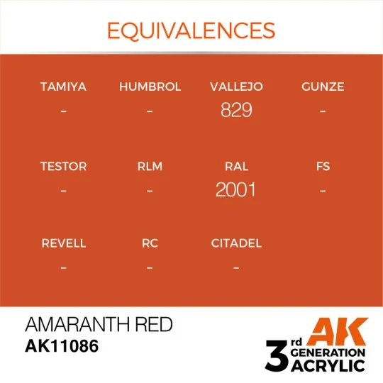 Amaranth Red 17ml - AK Interactive AK11086