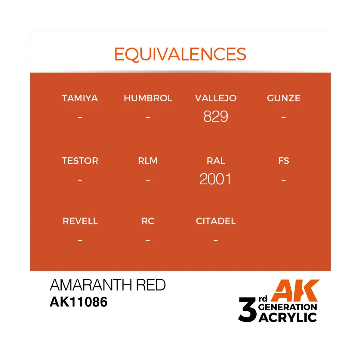 Amaranth Red 17ml - AK Interactive AK11086 Amaranth Red 17ml - AK Interactive AK11086
