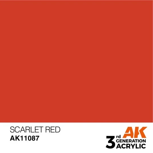 Scarlet Red 17ml - AK Interactive AK11087 Scarlet Red 17ml - AK Interactive AK11087