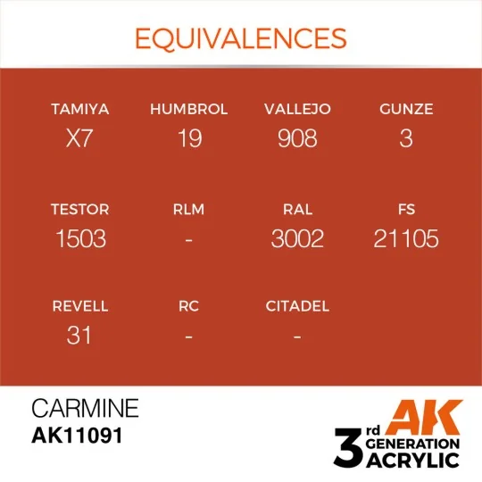Carmine 17ml - AK Interactive AK11091