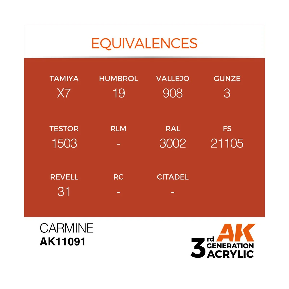 Carmine 17ml - AK Interactive AK11091