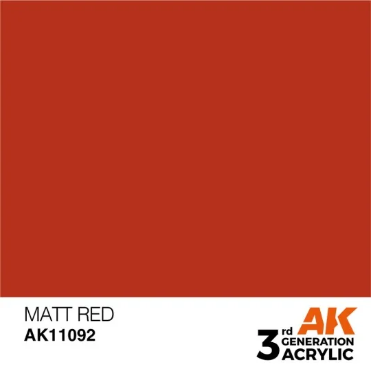 Matt Red 17ml - AK Interactive AK11092 Matt Red 17ml - AK Interactive AK11092