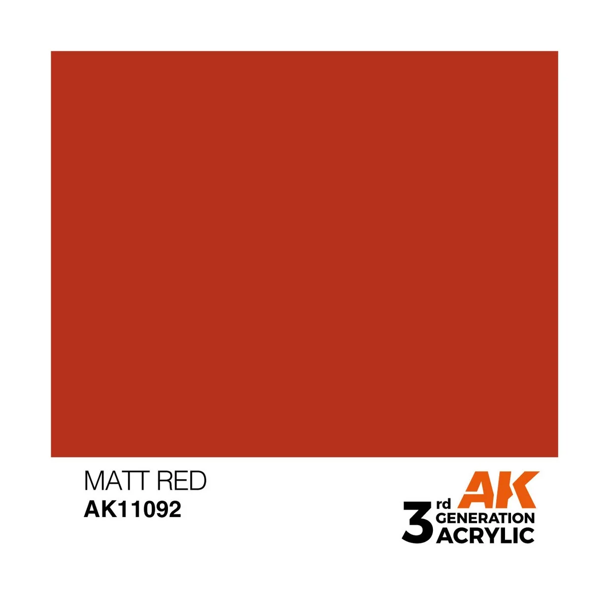 Matt Red 17ml - AK Interactive AK11092 Matt Red 17ml - AK Interactive AK11092