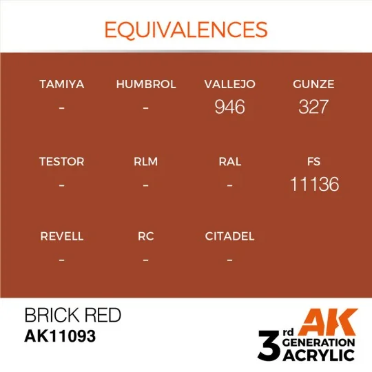 Brick Red 17ml - AK Interactive AK11093