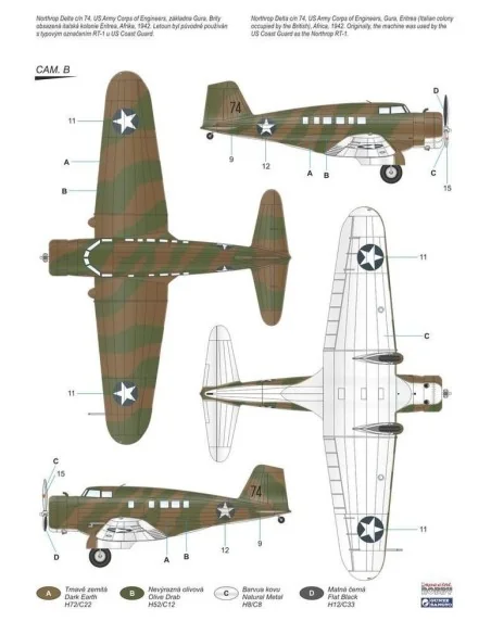 Delta 1D/E US Transport plane, 1/72 - Special Hobby 100-SH72329