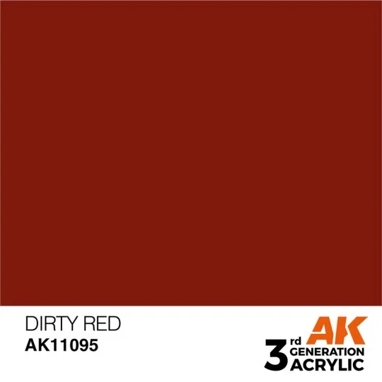 Dirty Red 17ml - AK Interactive AK11095 Dirty Red 17ml - AK Interactive AK11095