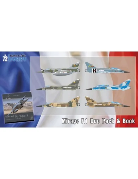 [NO_DESC] Mirage F.1 Duo Pack & Book, 1/72 - Special Hobby 100-SH72414