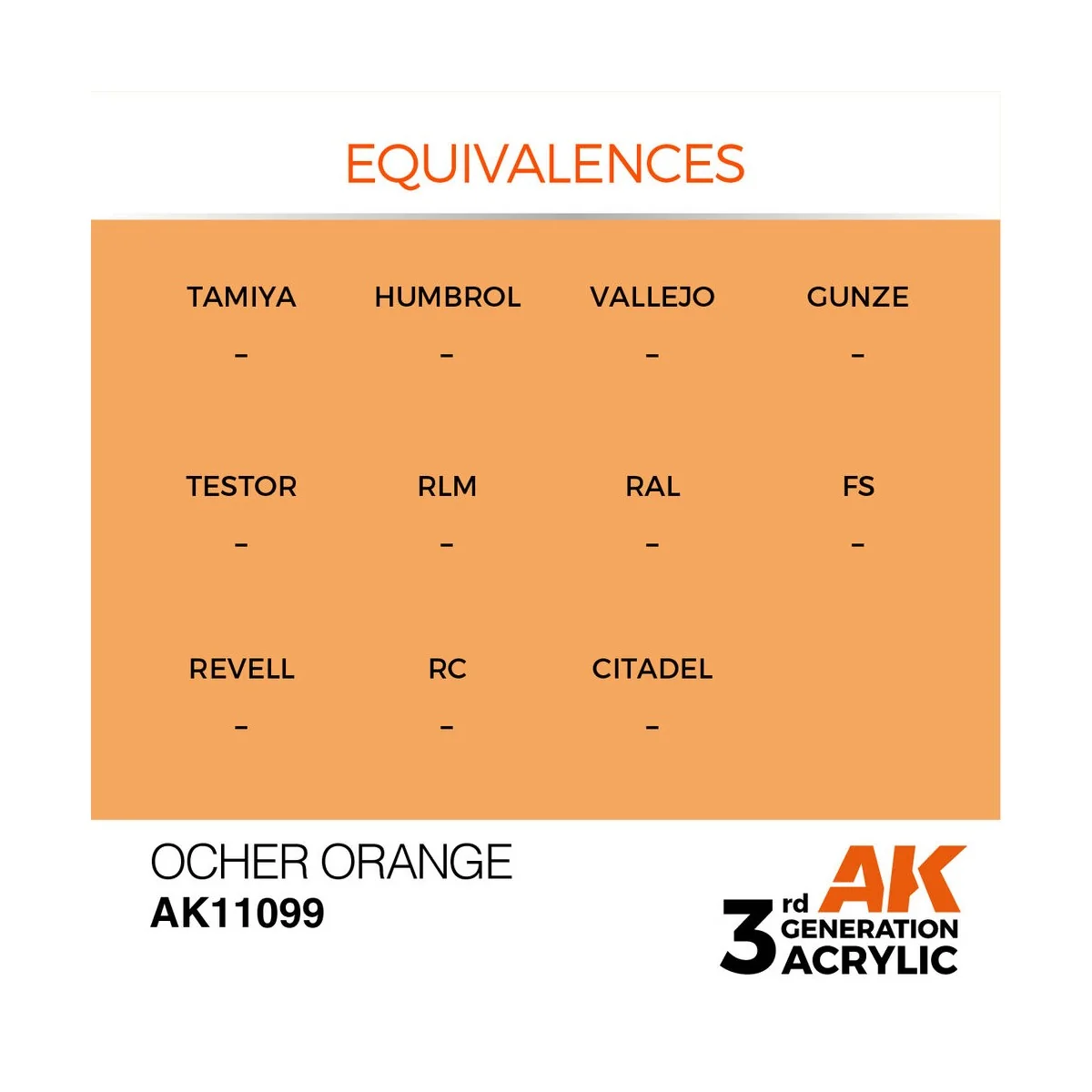 Ocher Orange 17ml - AK Interactive AK11099 Ocher Orange 17ml - AK Interactive AK11099