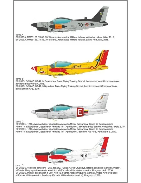 SIAI-Marchetti SF-260EA/D/EU Late Bulged Canopy Type, 1/72 - Specia...