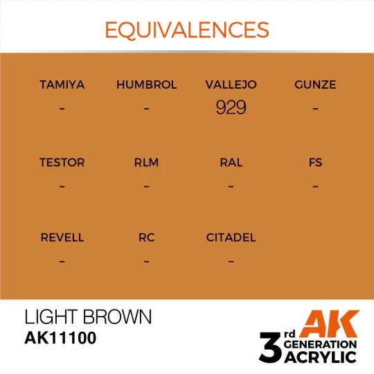 Light Brown 17ml - AK Interactive AK11100