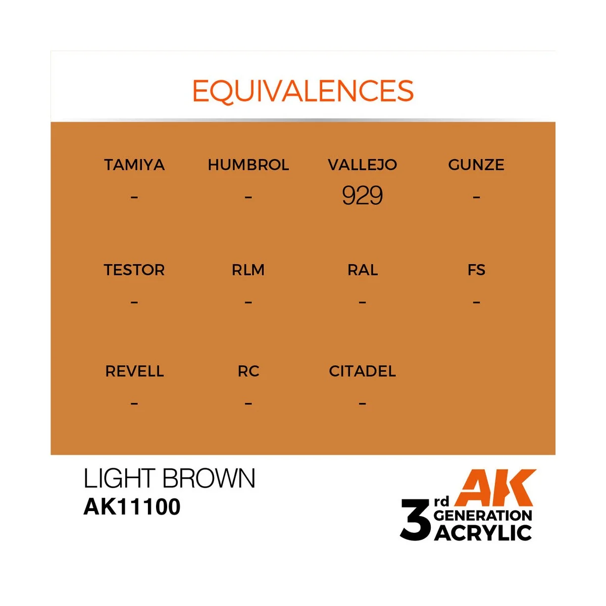 Light Brown 17ml - AK Interactive AK11100