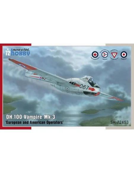 DH.100 Vampire Mk.3 European and American Operators, 1/72 - Special...