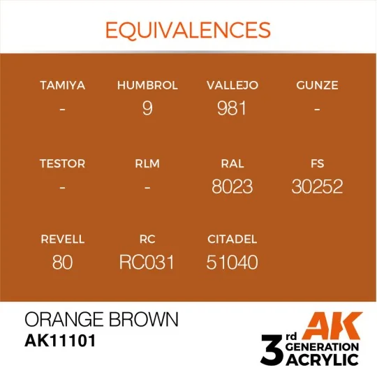 Orange Brown 17ml - AK Interactive AK11101