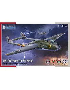 DH.100 Vampire FB.Mk.9 Tropicalised Fighter-Bomber, 1/72 - Special ...