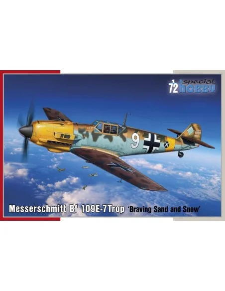 Messerschmitt Bf 109E-7Trop Braving Sand and Snow, 1/72 - Special H...