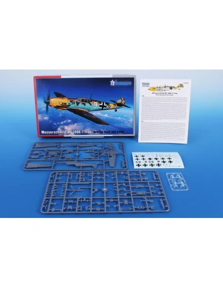 [NO_DESC] Messerschmitt Bf 109E-7Trop Braving Sand and Snow, 1/72 -...