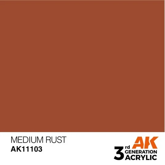 Medium Rust 17ml - AK Interactive AK11103 Medium Rust 17ml - AK Interactive AK11103