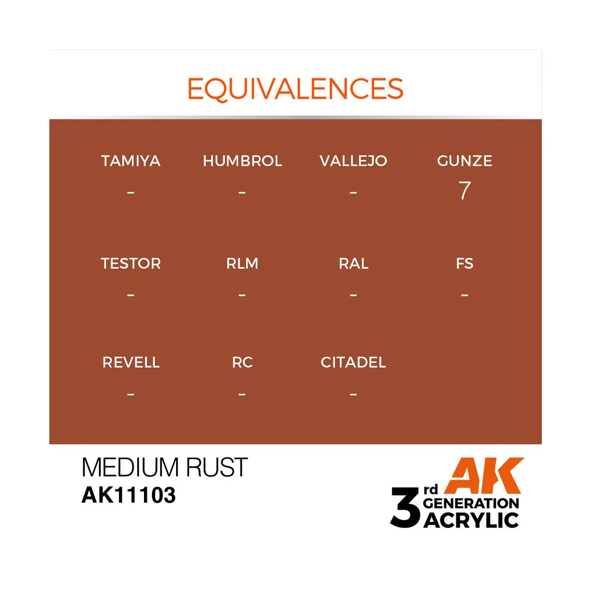 Medium Rust 17ml - AK Interactive AK11103