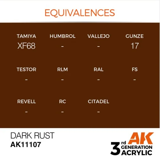 Dark Rust 17ml - AK Interactive AK11107