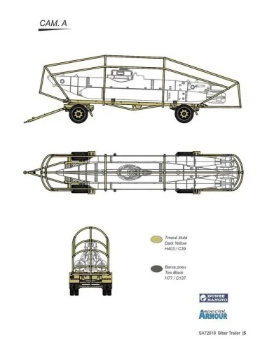 Biber Trailer, 1/72 - Special Hobby 100-SA72018