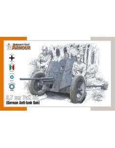 3, 7 cm PaK 36 German Anti-tank Gun, 1/72 - Special Hobby 100-SA72024