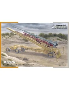 Rheinbote German WWII tactical ground to ground V-4 Rocket with Lau...