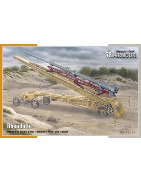 Rheinbote German WWII tactical ground to ground V-4 Rocket with Lau...
