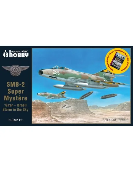 SMB-2 Super Mystère 'Sa’ar – Israeli Storm in the Sky' 1/48 Kit+Boo...