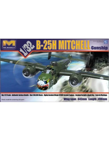 B-25H Mitchell Gunship, 1/32 - HongKong Model 01E03