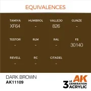 Dark Brown 17ml - AK Interactive AK11109 Dark Brown 17ml - AK Interactive AK11109