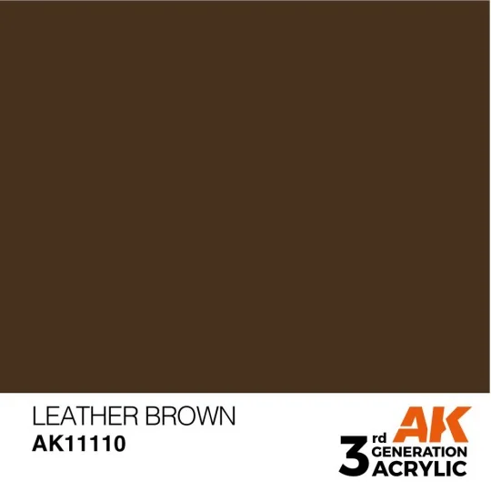 Leather Brown 17ml - AK Interactive AK11110 Leather Brown 17ml - AK Interactive AK11110