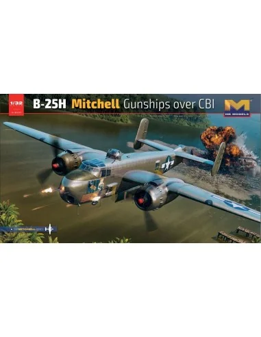 B-25H Mitchell Gunship Over CBI, 1/32 - HongKong Model HKM01E037
