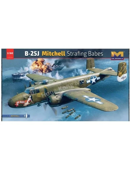 B-25J Mitchell Strafing babes, 1/32 - HongKong Model HKM01E036