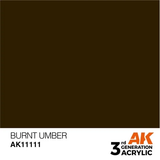Burnt Umber 17ml - AK Interactive AK11111 Burnt Umber 17ml - AK Interactive AK11111