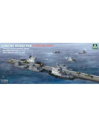 Floating-Bridge Pier (8 Ships Included), 1/350 - Takom TAK6015